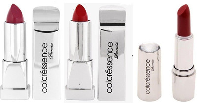 

Coloressence Multicolor Pack of 3 Lipsticks(Sparkling Rum, Sweet Maroon, Rose, 4 g)