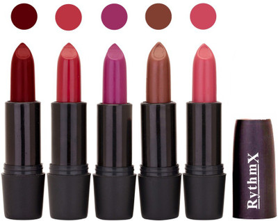 

Rythmx Hi-Defination Matte Lipstick (Pack of 5) 2163(Multicolor,, 20 g)
