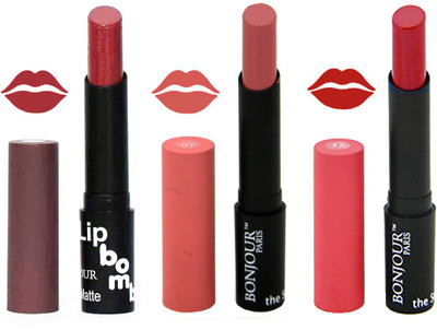 

Bonjour Paris Super Matte Lipstick Combo 149(Multicolor,, 10.5 g)