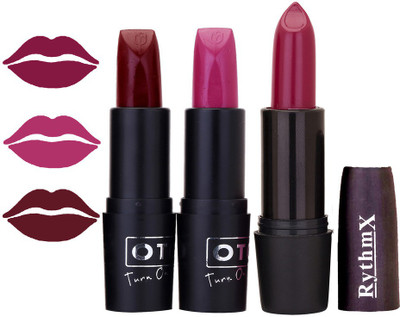 

Rythmx OTG Plum,Lotous Pink,Wine,Colour Shades Lipstick 3(Multicolor,)
