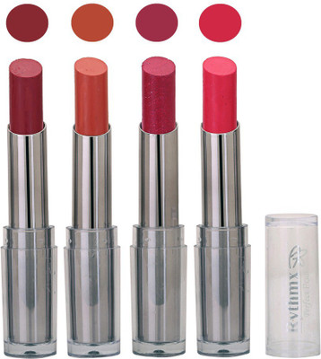 

Rythmx Lipstick in Plum,Nude,Shimmer Mazanta Pack of 4(Multicolor)