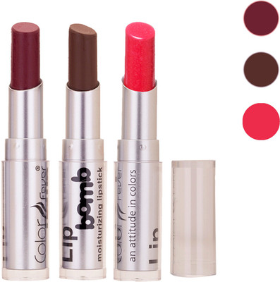 

Color Fever New Delhi Girls Selected Color Lipstick 96(Wine, Brown, Pink, 9.6 g)