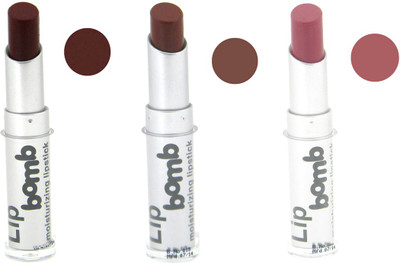 

Color Fever Bomb Matte Lipstick 5-3-10(Tan, Rosewood, Mocha, 12 g)