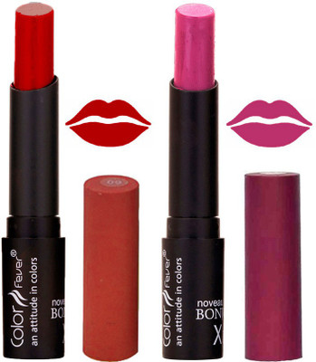 

Color Fever Red Creamy Matte Lipstick-09-13(Red, Purple, 7 g)