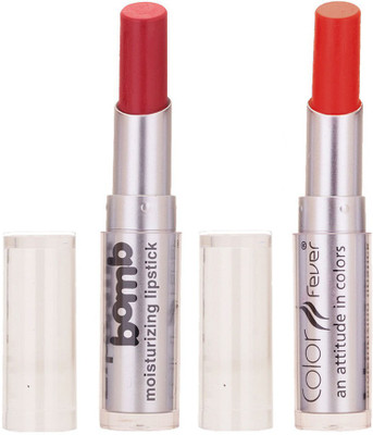 

Color Fever Creamy Matte Limited Offer77160344Purple, Brick Red Lipstick Set(Brick Orange, Orange, 6.4 g)