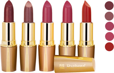 

Rythmx Creamy Matte Lipstick 2207201623 Light Red, Neon Pink, Brown, Light Brown, Pink Lipstick(Brown, Purple, Maroon, Red, 20 g)