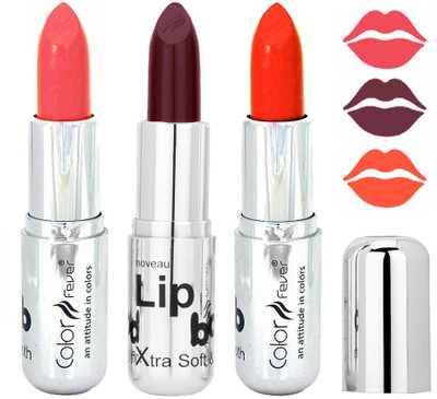 

Color Fever Peach Color Lipstick 154201628(Multicolor,, 12.6 g)