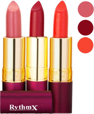 

Rythmx Matte Lipstick Combo 415 433 436(Multicolor,)