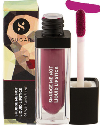 

Sugar SMUDGE ME NOT LIQUID LIPSTICK - 08 Wine And Shine(08- Sangria, 4.5 ml)