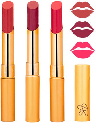 

Rythmx Mauve+Plum Purple+Magenta Color Lipstick Combo 341(Multicolor,)