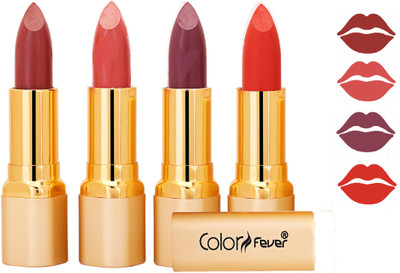 

Color Fever Exclusive Long Lasting Intense Wear Matte Lipstick (Multicolor) 107(Mauve, Peach, Plum, Orange, 16.8 g)