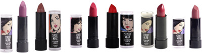 

Street Wear Pink Champagne_Mystic Mauve_Berrylicious_PS Sexy_XOXO_Very Vampire Packof6 Lipstick(Multi, 4 g)