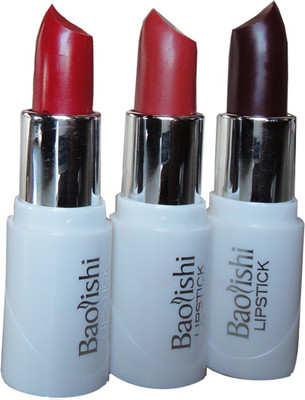

Baolishi Long Lasting Lipstick and Set of 3(Multicolor)