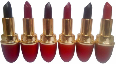 

Neckline Beautiful Long Lasting Lipstick Set of 6JKO(Multicolor)