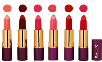 

Rythmx Long Lasting Lipstick (Pack of 6) 1821(Sahde-0124)