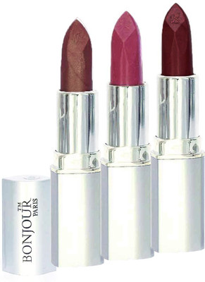 

Bonjour Paris Professional 070 Coffee,Light Pink,Maroon Lipstick(Coffee, Light Pink, Maroon, 11.4 g)
