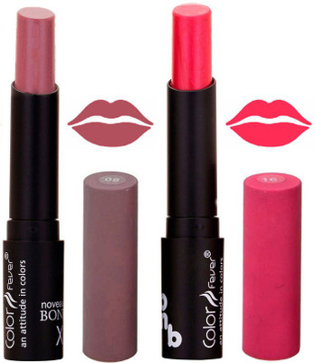 

Color Fever Dark Nude Creamy Matte Offer Lipstick Set-08-16(Dark Nude, Pink, 7 g)