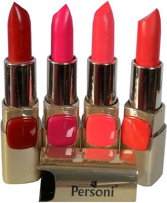 

Personi Beauty Makeup Long Lasting Lipstick-BU-PAck of 4(Multicolor)