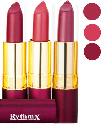 

Rythmx Matte Lipstick Combo 411 416 429(Multicolor)