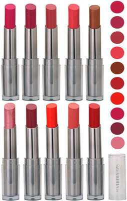 

Rythmx Lipstick All Color Makeup Combo Kit (Pack of 10) 1019(Shade - 59)