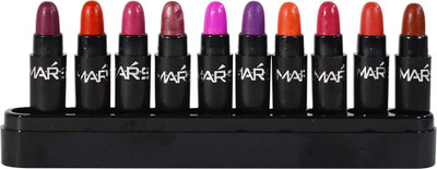 

Mars Sweet Multi Colour Lipstick Pack of 10-C(LS2-C, 2.5 ml)