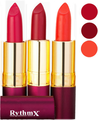 

Rythmx Matte Lipstick Combo 415 433 435(Multicolor,)