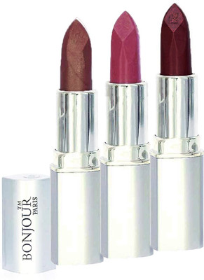 

Bonjour Paris Professional 074 Coffee,Light Pink,Maroon Lipstick(Coffee, Light Pink, Maroon, 11.4 g)