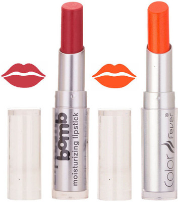 

Color Fever Hot Creamy Matte Girls Lipstick 355(Brick Orange, Neon Orange, 6.4 g)