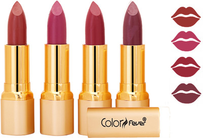 

Color Fever Exclusive Long Lasting Intense Wear Matte Lipstick (Multicolor) 29(Mauve, Plum, Mauve, Plum, 16.8 g)