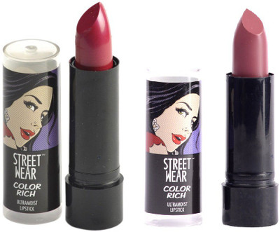 

Street Wear Berry Licious & PS Sexy Setof2 Lipstic(Multicolor, 4 g)