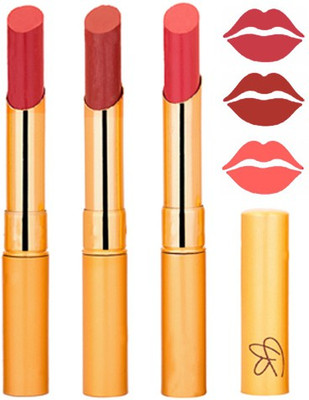 

Rythmx Mauve+Brik Red+Peach Color Lipstick Combo 329(Multicolor,)