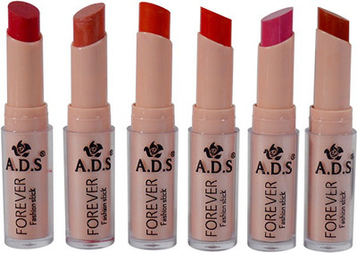 

ADS Cinema Beauty Glossy & Shine Forever Lipstick Pack of 6(GPTGP-A3, 3 g)