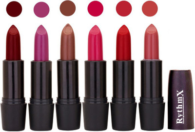 

Rythmx Multi Shade Soft Matte Lipstick (Pack of 6) 977(Shade - 017)
