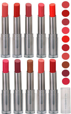 

Rythmx Lipstick All Color Makeup Combo Kit (Pack of 10) 1012(Shade - 52)