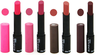 Bonjour Paris Creamy Matte Lipstick 0502163 A(pink, Nude, Magenta, Brown, 14 g)