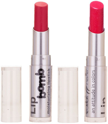 

Color Fever Creamy Matte Limited Offer77160304Pink, Maroon Lipstick Set(Pink, Brick Red, 6.4 g)