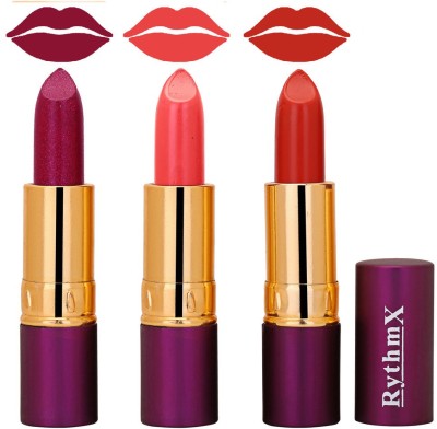 

Rythmx Rich creme Lipstick In Shimmer Mazanta,Peaches Pink Shades 558(Pink)