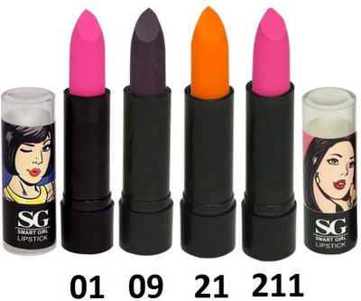 

Amura Smart Girl LipStick Set of 4 (01,09,21,211)(01,09,21,211)