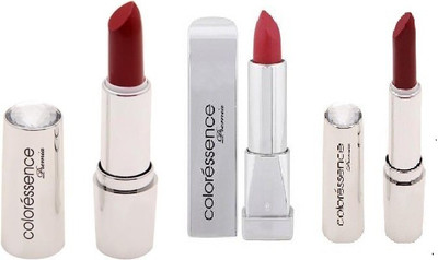 

Coloressence Multicolor Pack of 3 Lipsticks(Rose, Vibrant Red, Valentine)