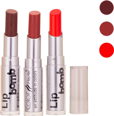 

Color Fever New Delhi Girls Selected Color Lipstick 194(Brown, Brick, Neon Orange, 9.6 g)