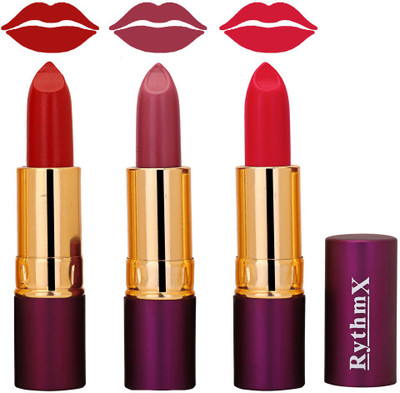 

Rythmx Rich creme Lipstick In Redish Brown,Voilet,Red Shades 571(Red)