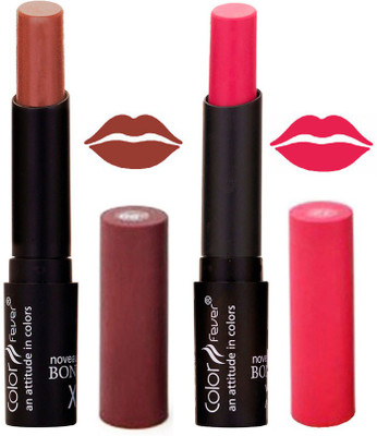 

Color Fever Chocolate Creamy Matte Offer Lipstick Set-06-12(Chocolate, Pink, 7 g)