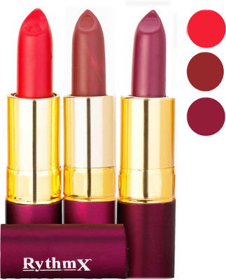 

Rythmx Matte Lipstick Combo 413 421 429(Multicolor,)