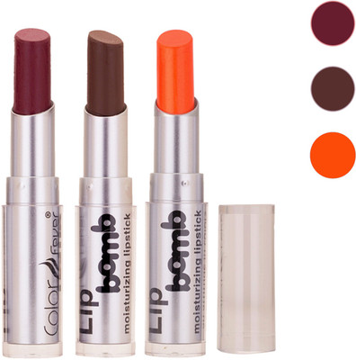 

Color Fever New Delhi Girls Selected Color Lipstick 106(Wine, Brown, Neon Red, 9.6 g)