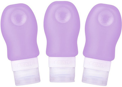 

Meded Silicone Travel Tubes Medium Size Purple 60 ml Shampoo, Conditioner, Lotion Dispenser(Purple)