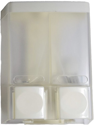 

Smiling Home Elegant Durable Wall Mount Dual 500 ml Soap, Shampoo Dispenser(White)