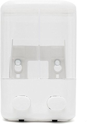 

Shrih Portable Double Wall Mounted 1000 ml Soap, Shampoo Dispenser(White)