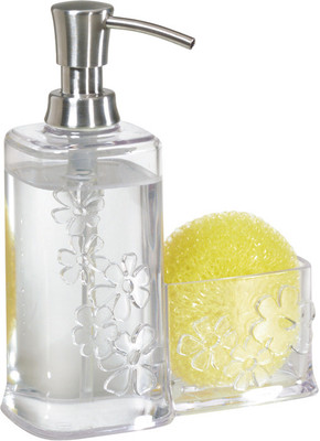 

Interdesign Blumz Soap/Scrubby Caddy Clear 354 ml Soap Dispenser(Clear)