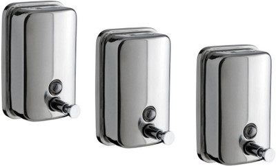 

RoyaL Indian Craft Smooth Touch 500 ml Soap, Conditioner, Shampoo Dispenser(Silver)