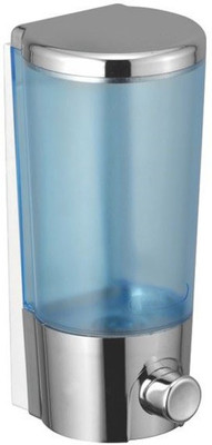 

RoyaL Indian Craft Blue and Silver 500 ml Soap, Conditioner Dispenser(Clear)